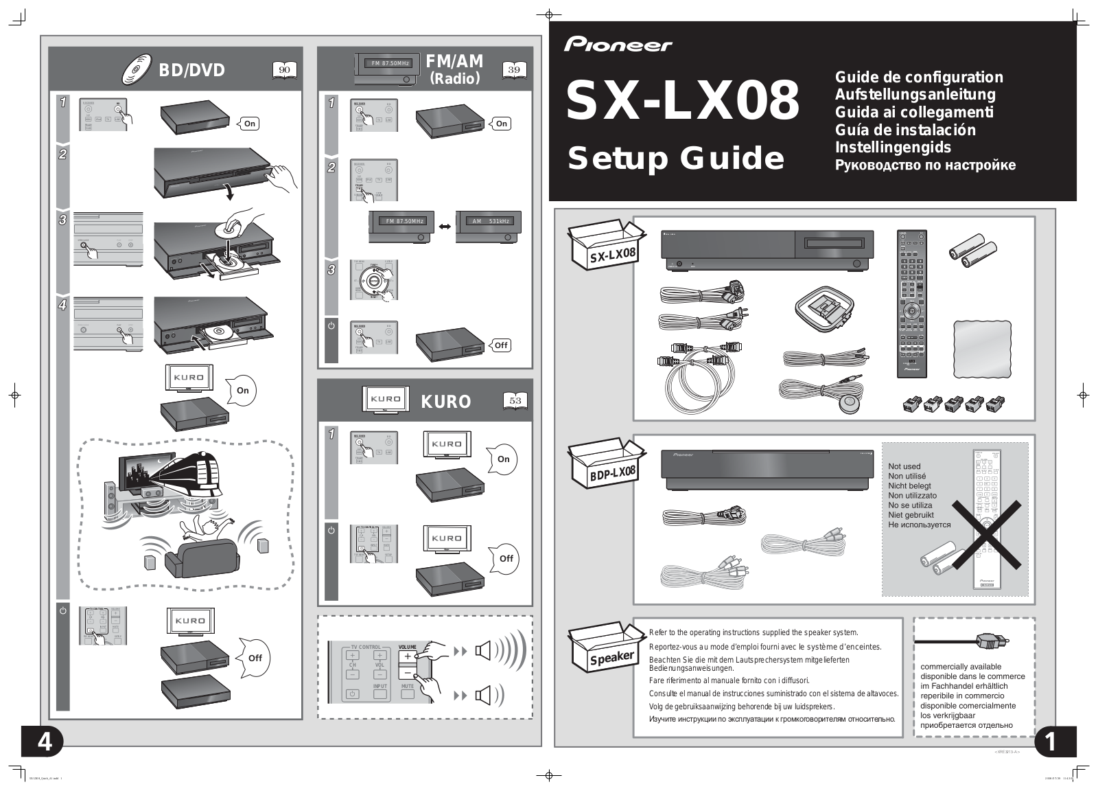 Pioneer SX-LX08 Manual