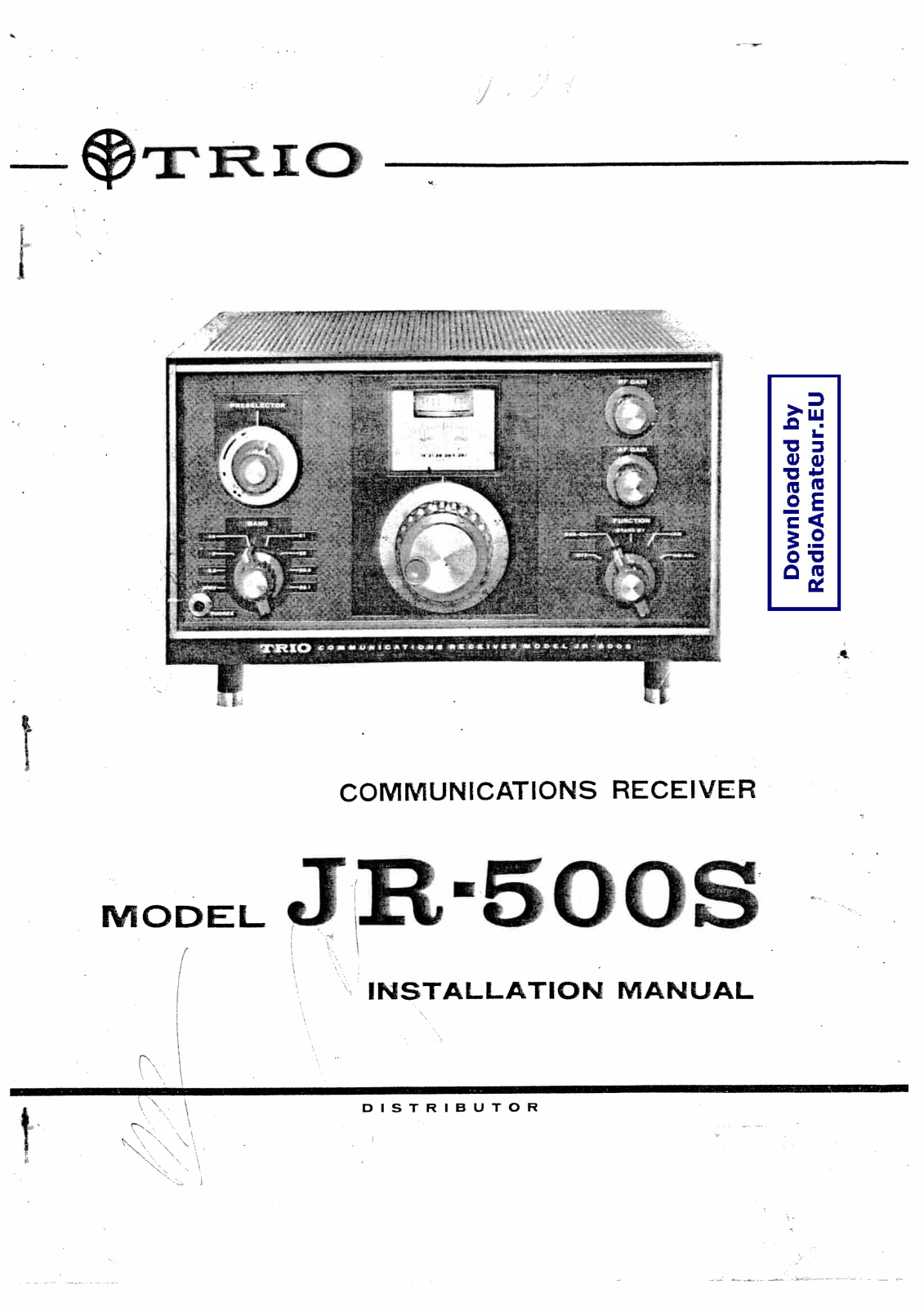 Kenwood JR-500 User Manual