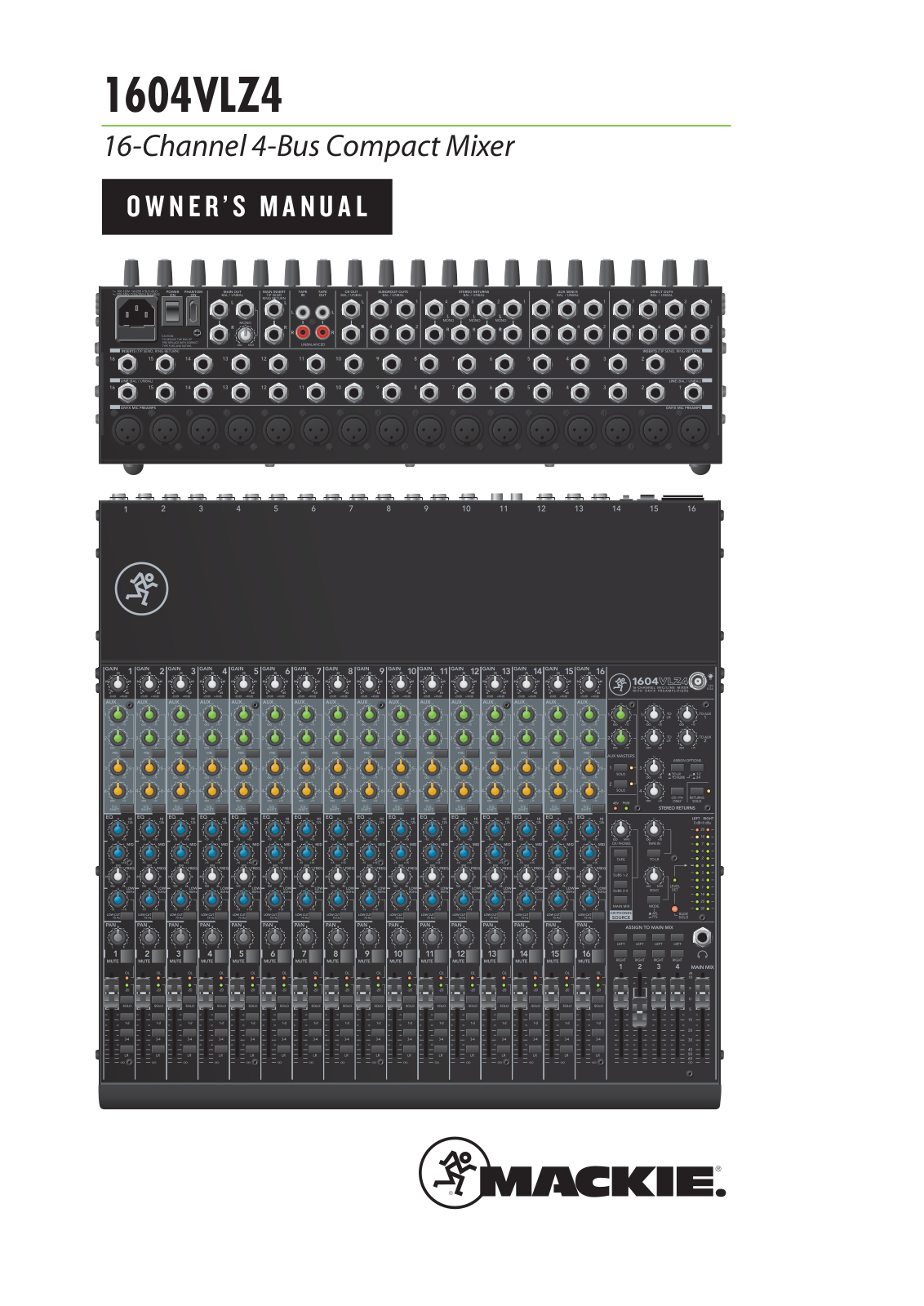 Mackie 1604VLZ4 User Manual