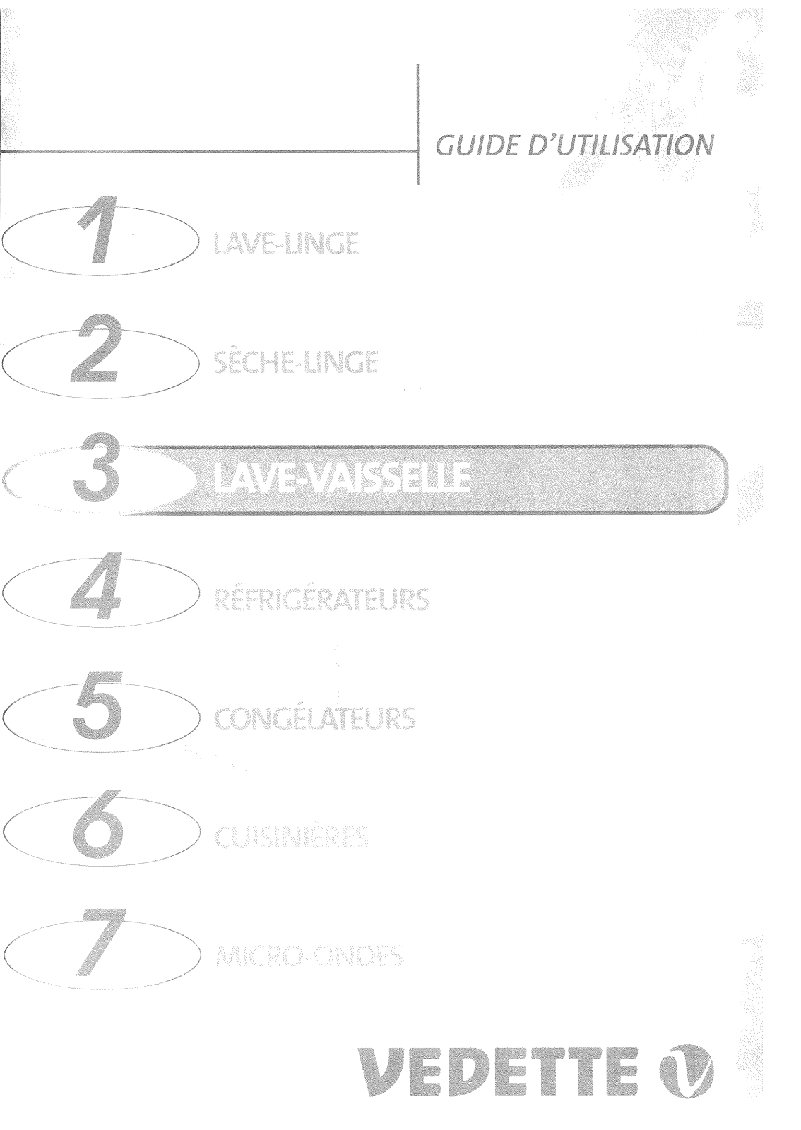 VEDETTE V5550BD, V5555 User Manual