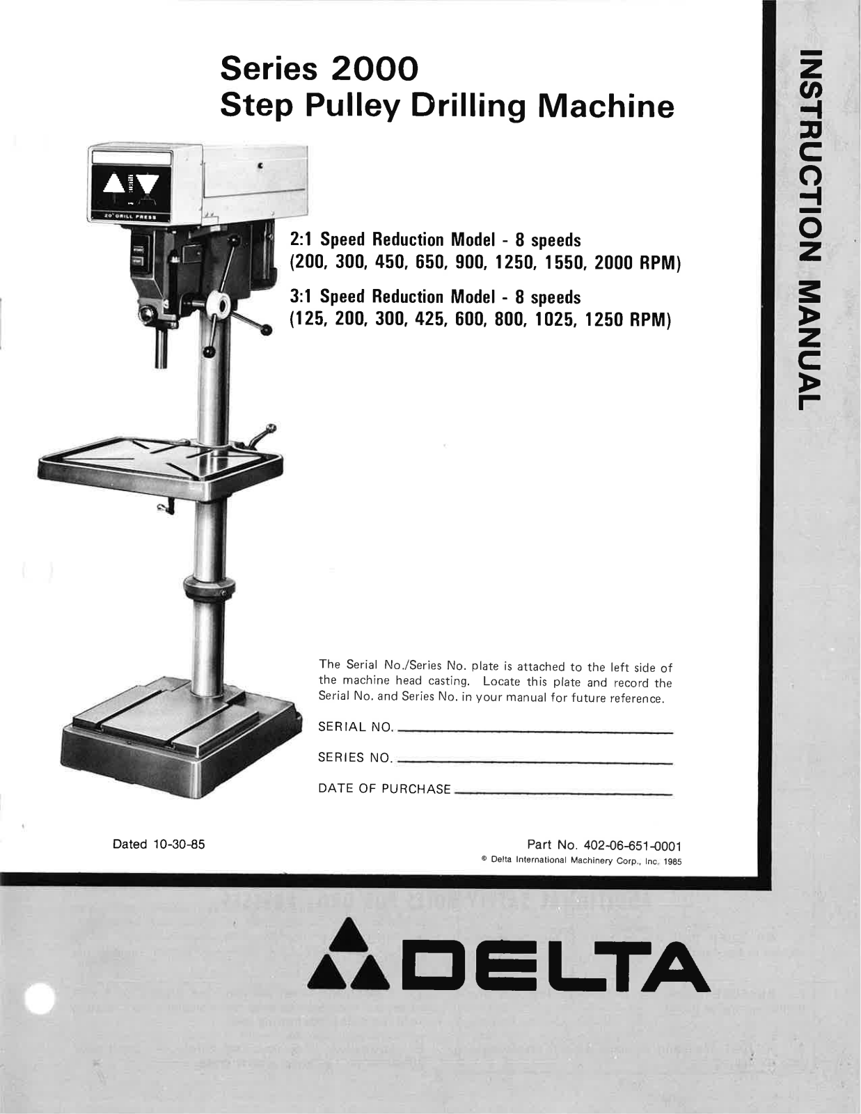 Delta 2000 User Manual