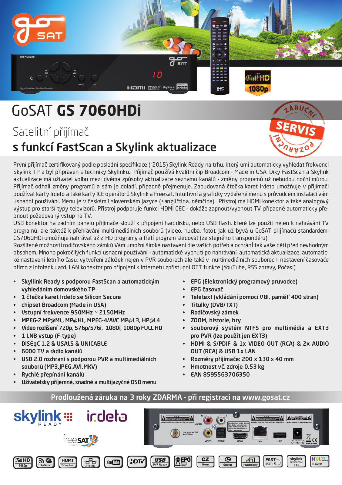 GoSat GS7060 HDi User Manual