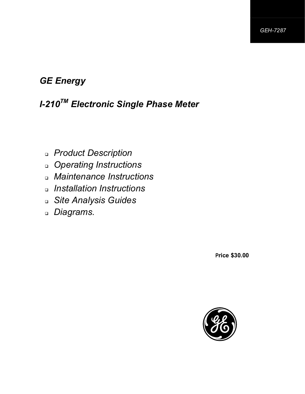 Itron 52ESS Users Manual