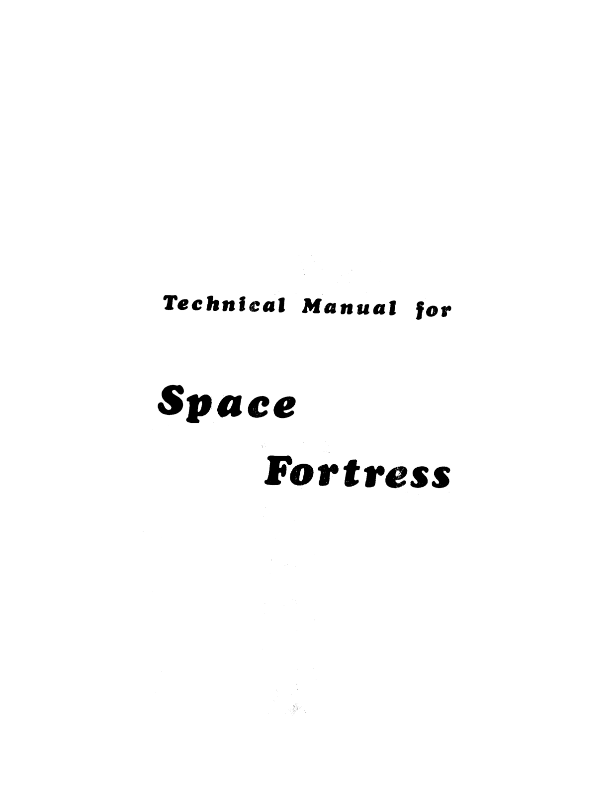 Elettronolo Space Fortress User Guide