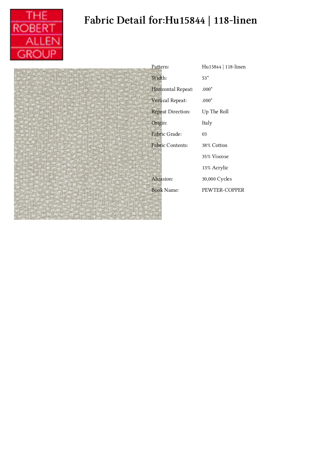 Duralee CRAL7057 Specifications - ManualMachine.com