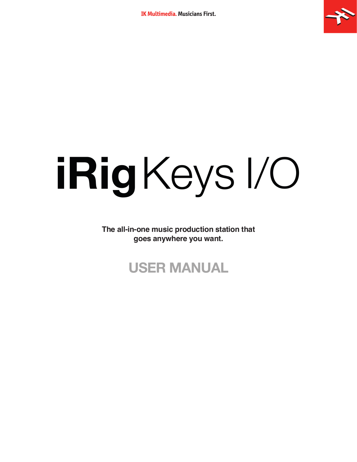 IK Multimedia IRIG-KEYS-I/O-49 Users Manual