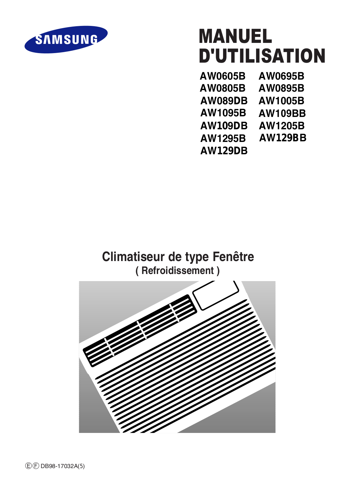 SAMSUNG AW109DB-XAC, AW129DB-XAC User Manual