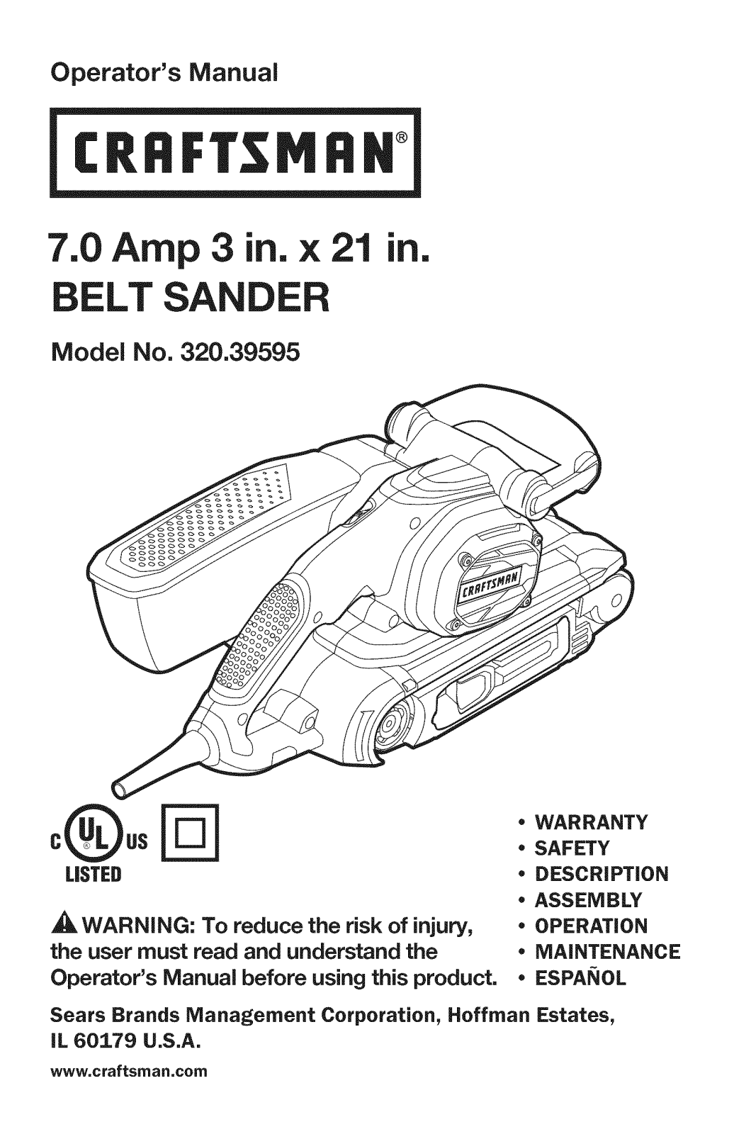 Craftsman 320.39595 User Manual - ManualMachine.com