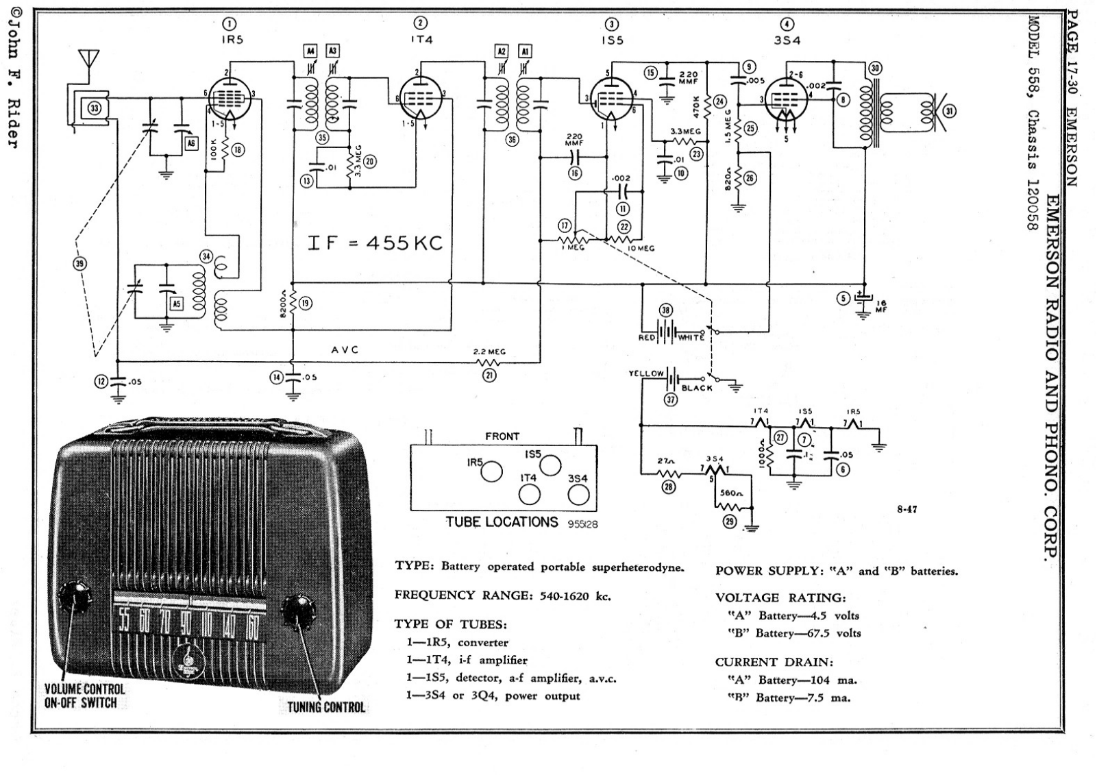 Emerson 558 Schematic - ManualMachine.com