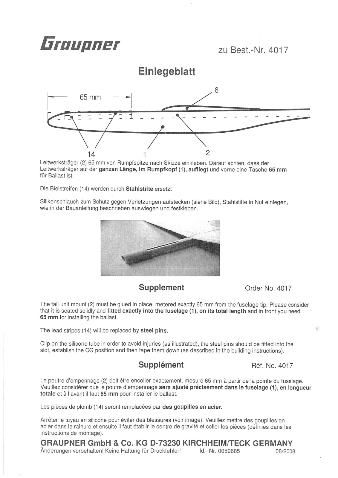 Graupner 4017 User Manual