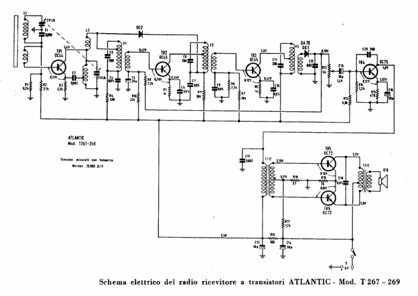 Atlantic t267, t269 schematic