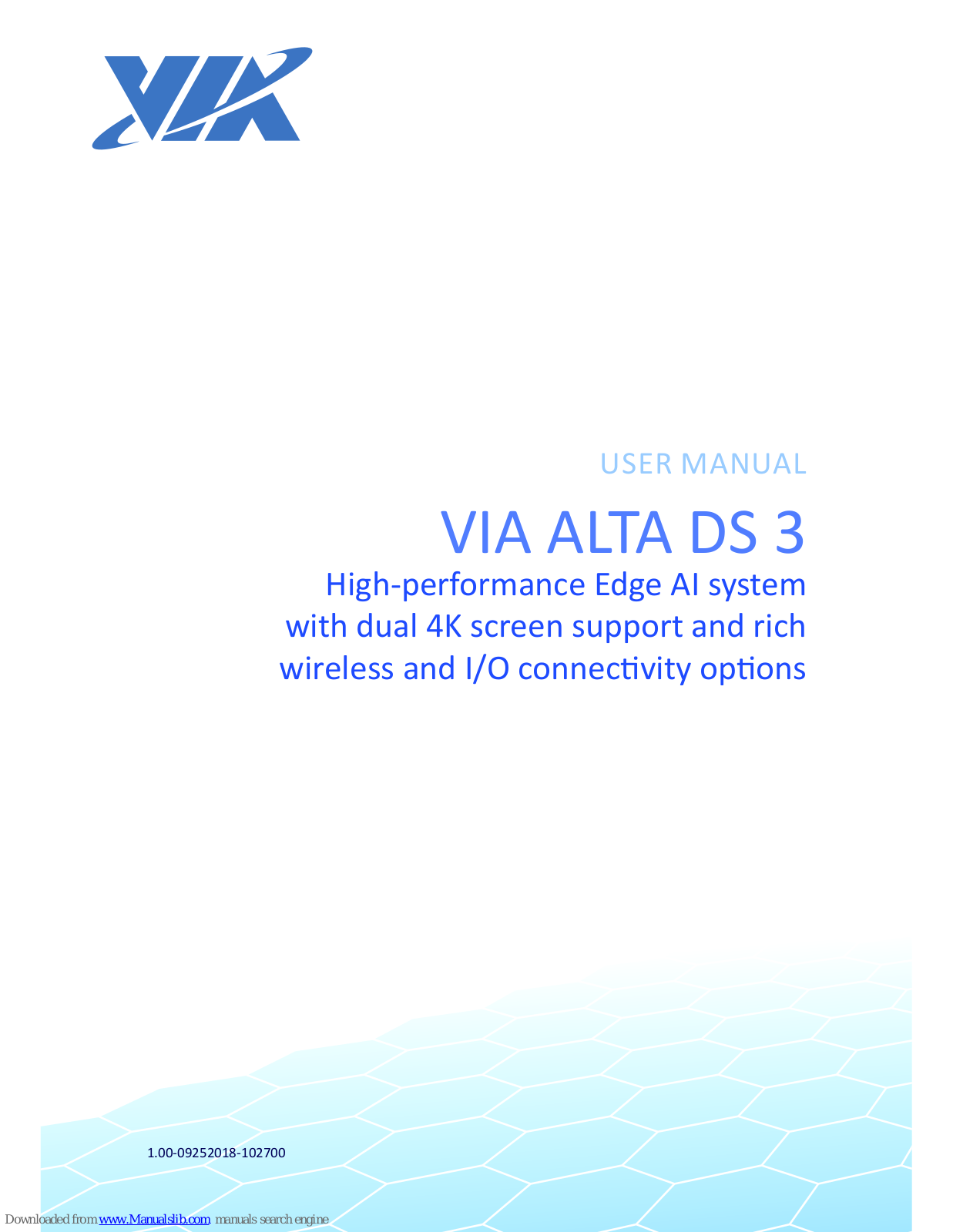 VIA Technologies ALTA DS 3, ALTADS30VA001-T, ALTADS30VA002-T User Manual