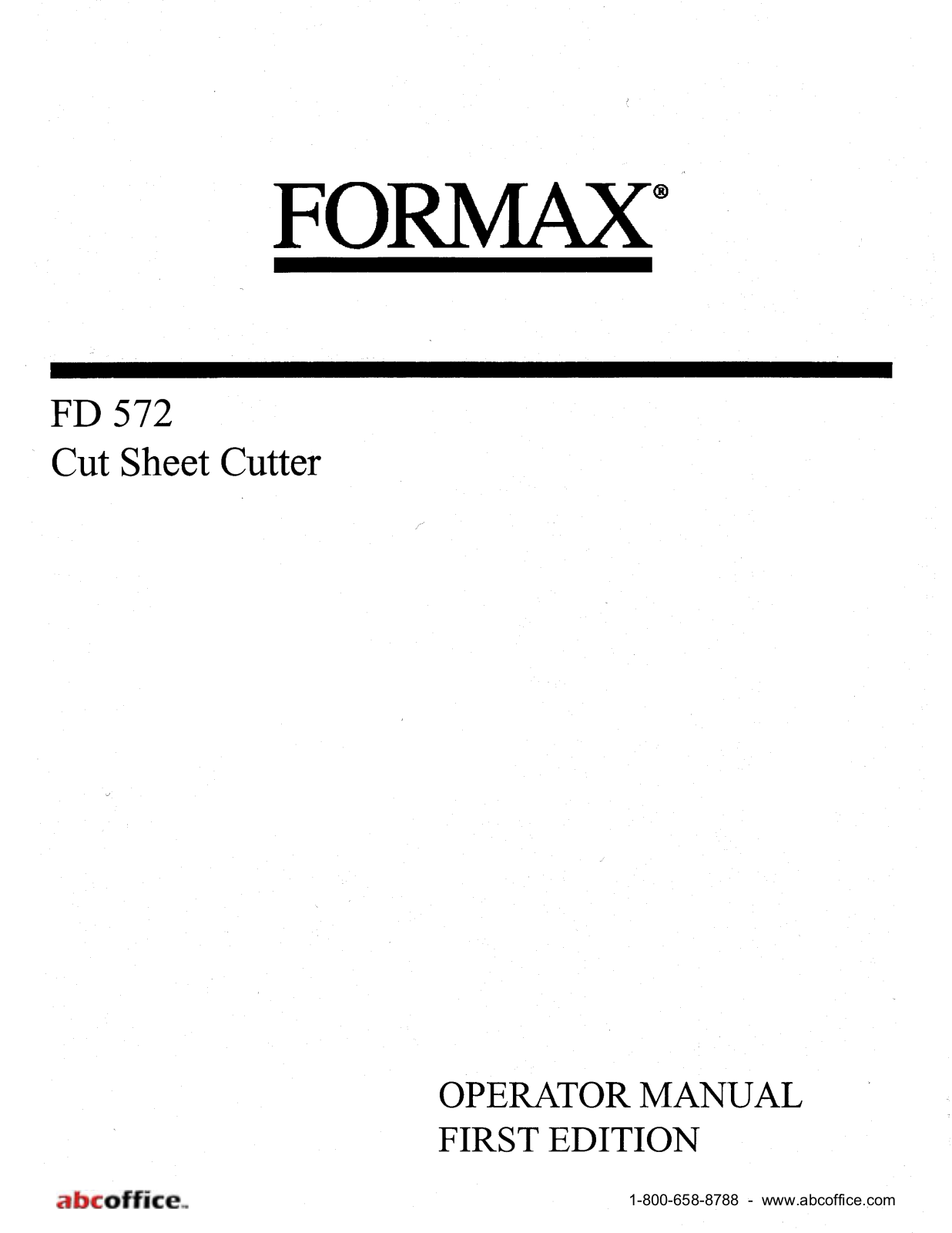 ABC Office FD 572 User Manual