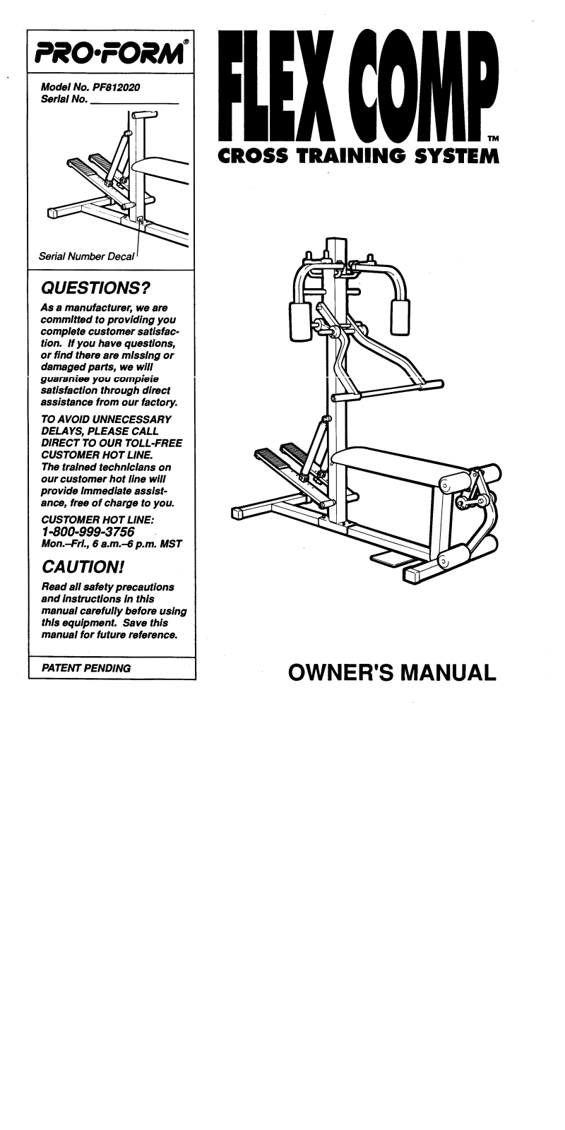 ProForm PF812020 User Manual