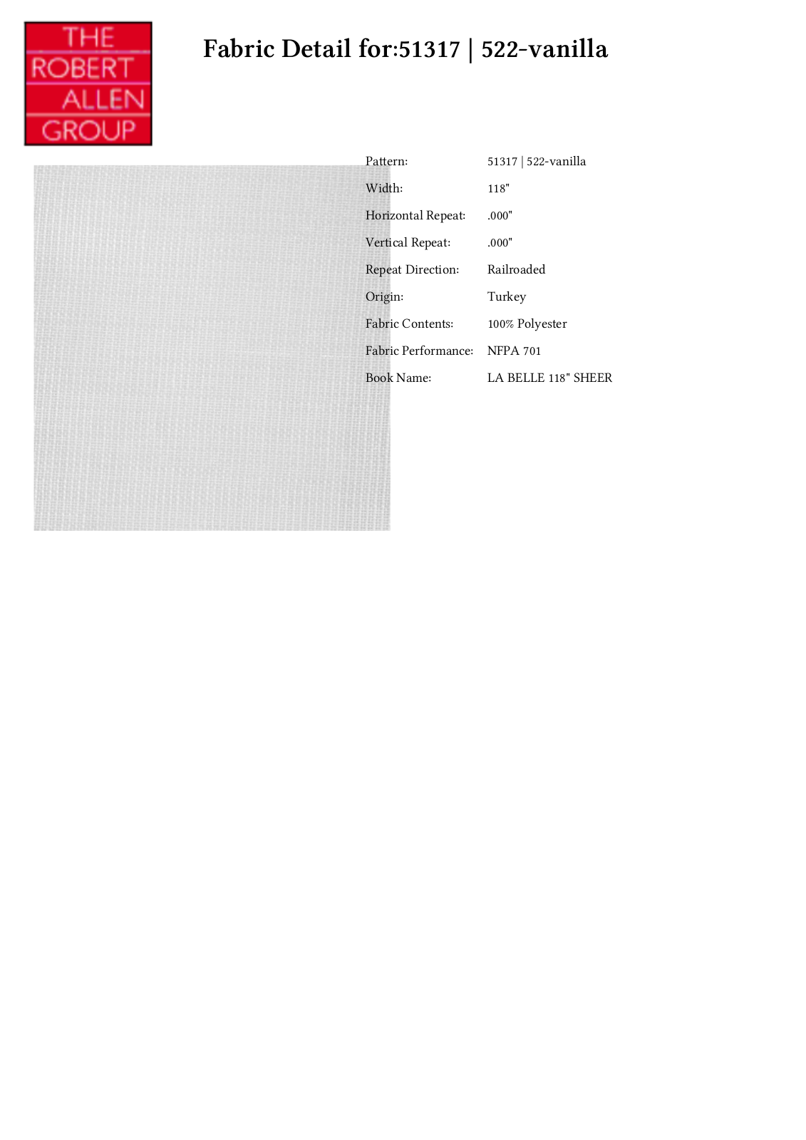 Duralee CRAL3991 Specifications - ManualMachine.com