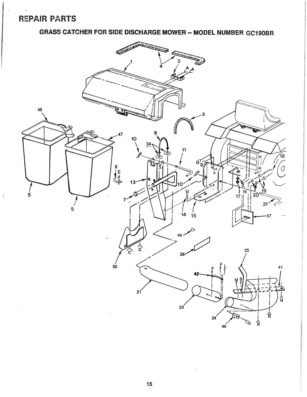 AYP GC190BR Parts List