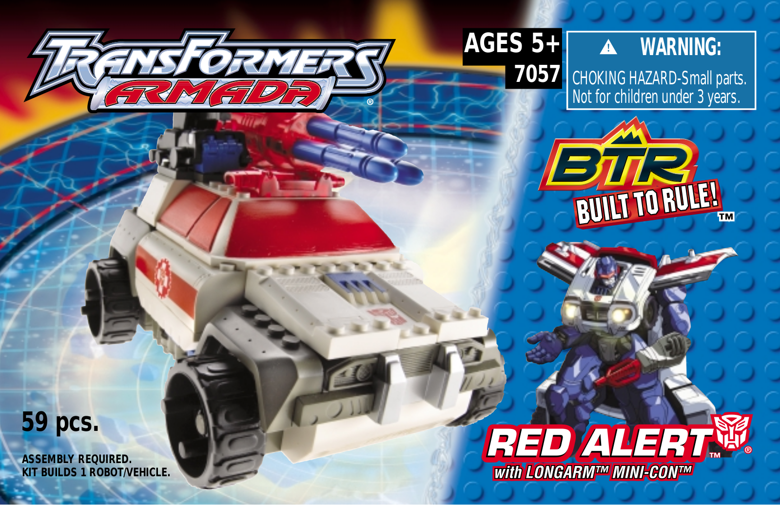 HASBRO BTR - RED ALERT w/ LONG ARM MINI-CON Figure User Manual