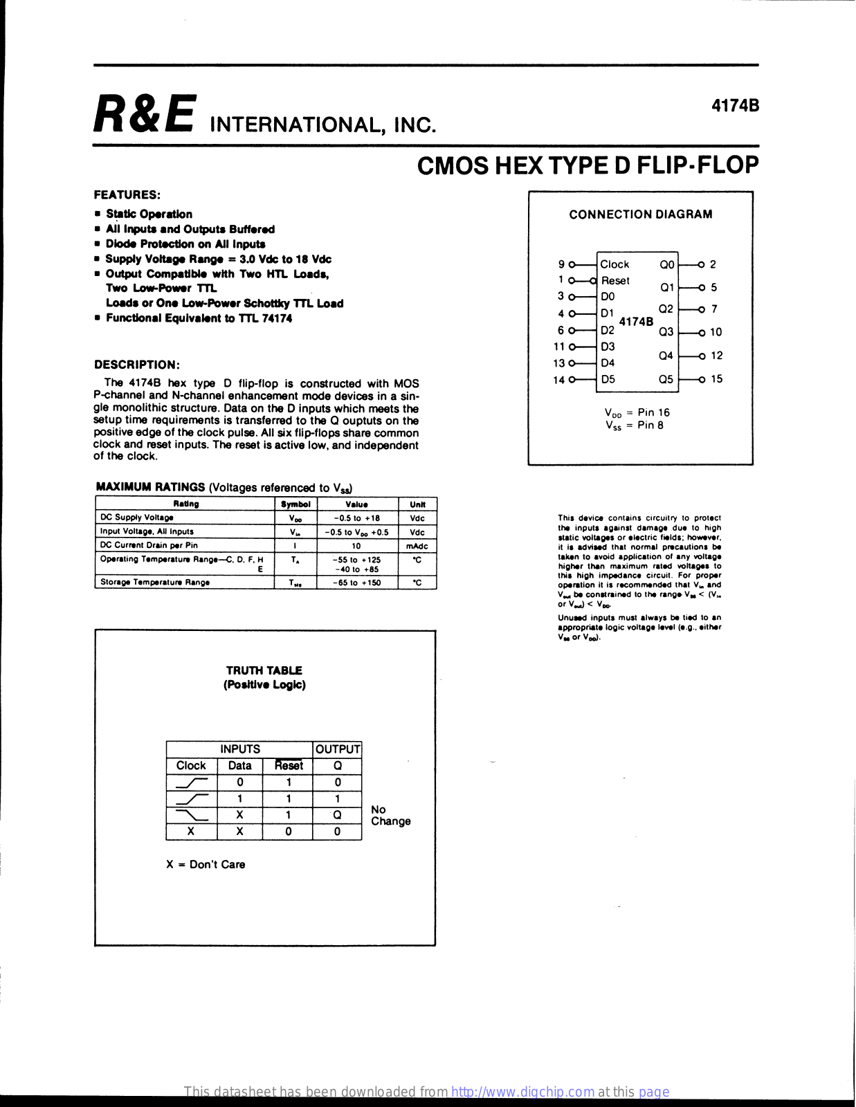Datasheet MOS 40174 Datasheet (FREI) - ManualMachine.com