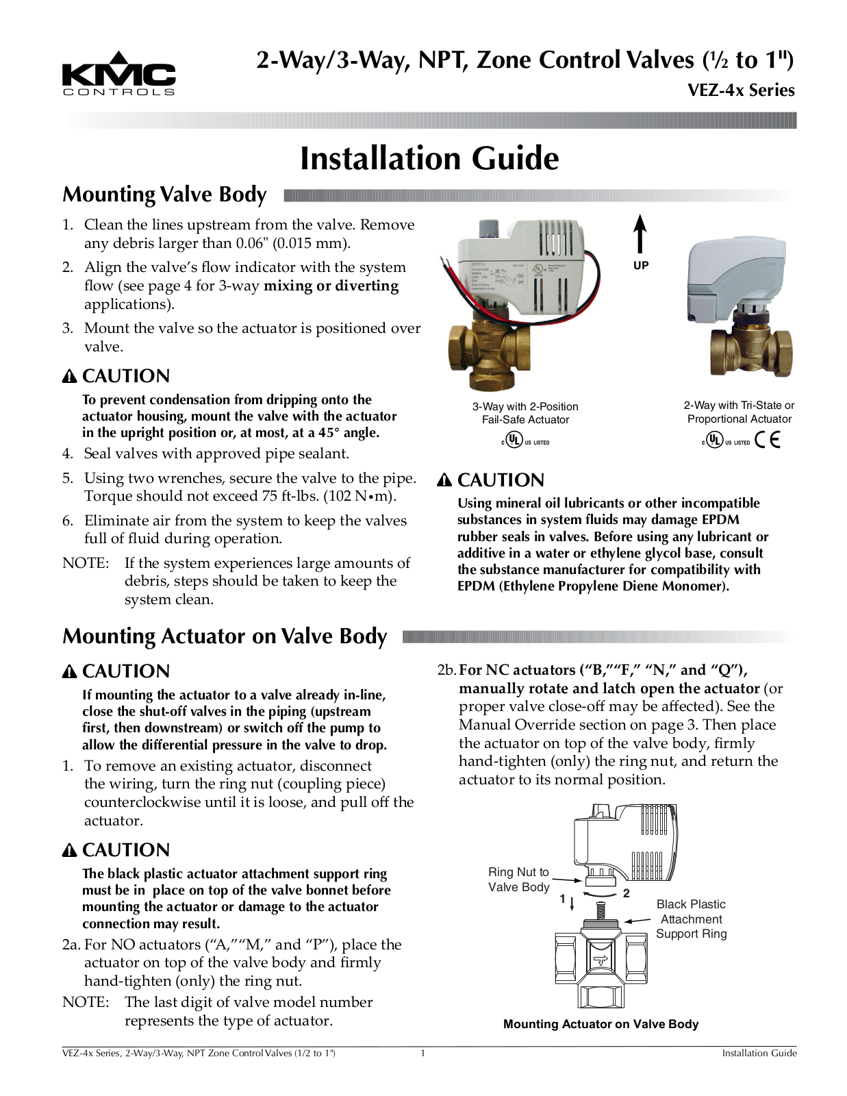 KMC Controls VEB-56 User Manual