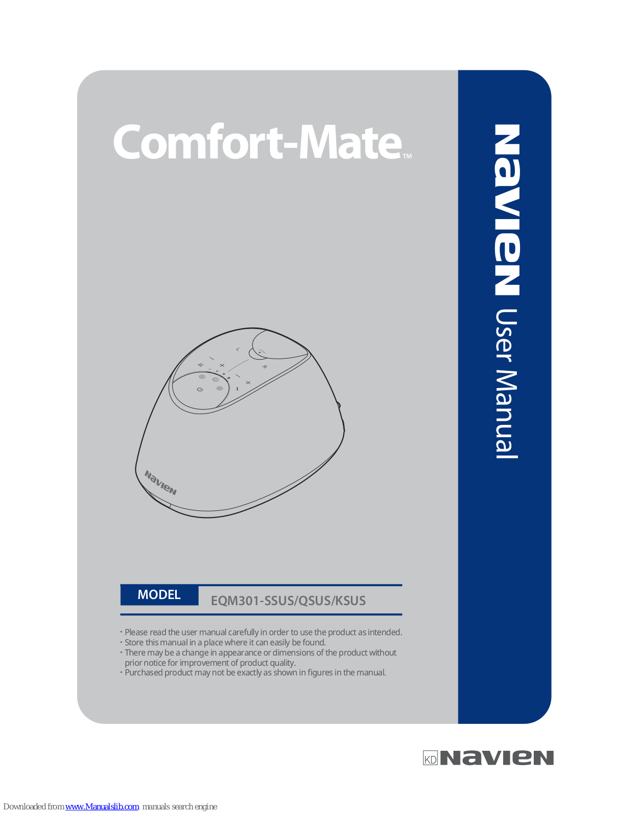 Navien Comfort-Mate EQM301-QSUS, Comfort-Mate EQM301-SSUS, Comfort-Mate EQM301-KSUS User Manual