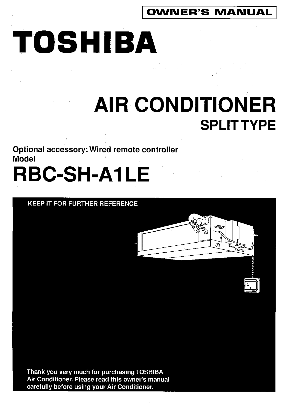 Toshiba RBC-SHA1-LE User Manual