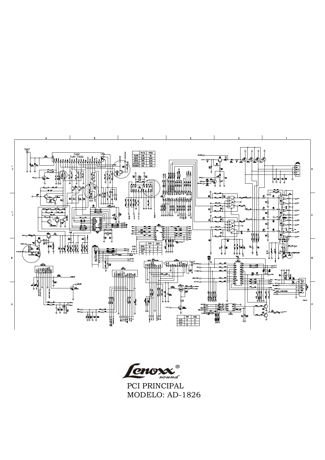 Lenoxx AD1826 Schematic