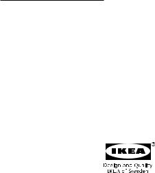 Ikea S99067384, S99011434, S89068299, S79069614, S69046406 Manual