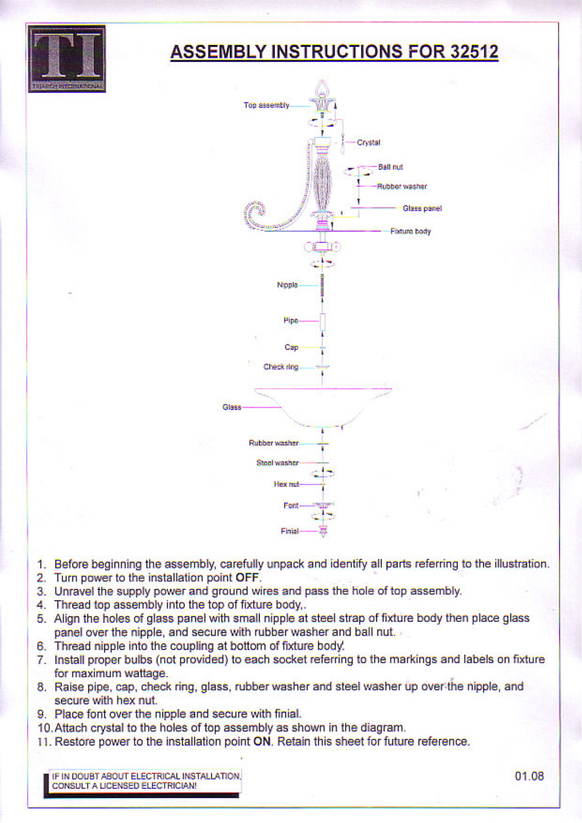 Triarch 32512 User Manual