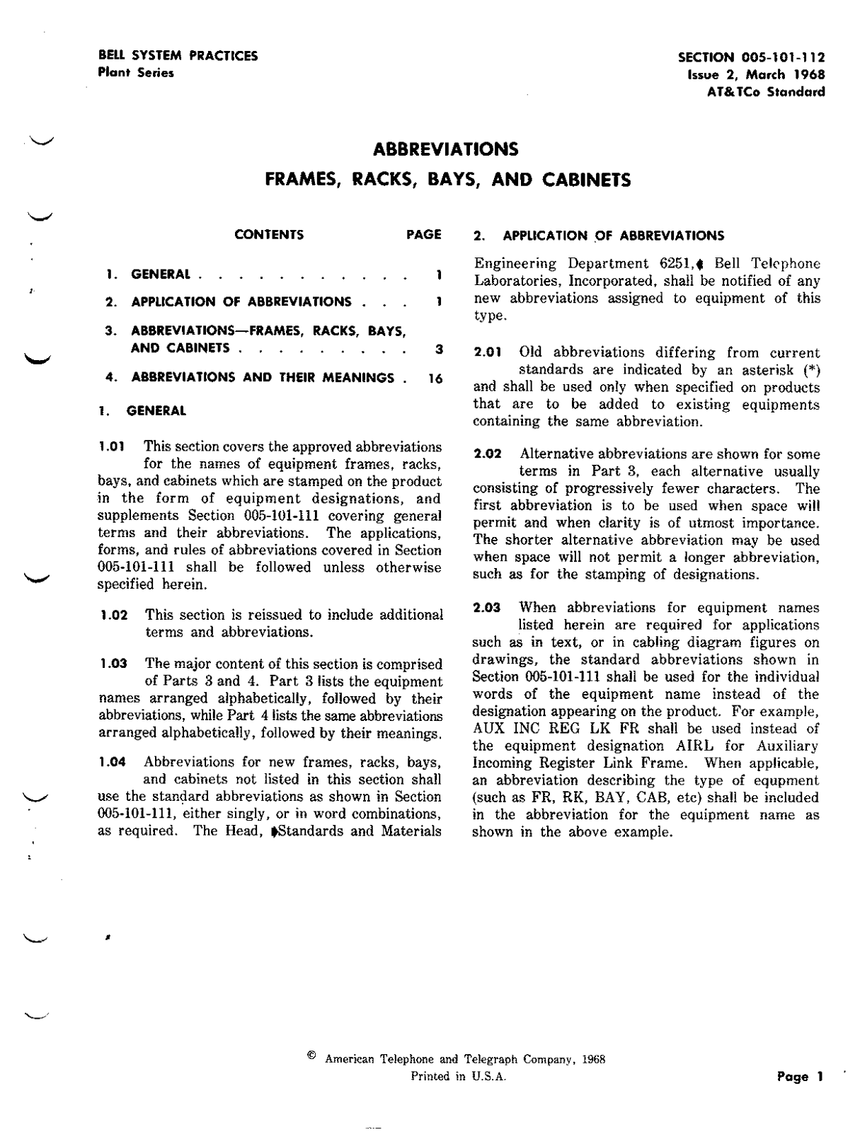 Bell 005-101-112 Service Manual