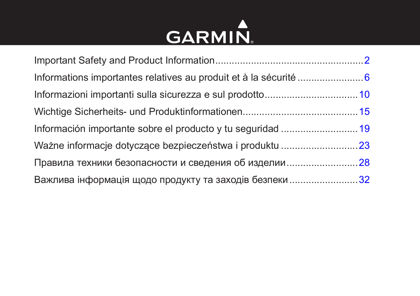 Garmin Dash Cam 10, Dash Cam 20, Dash Cam 20 NA, nuvi 2798LMT Product Information