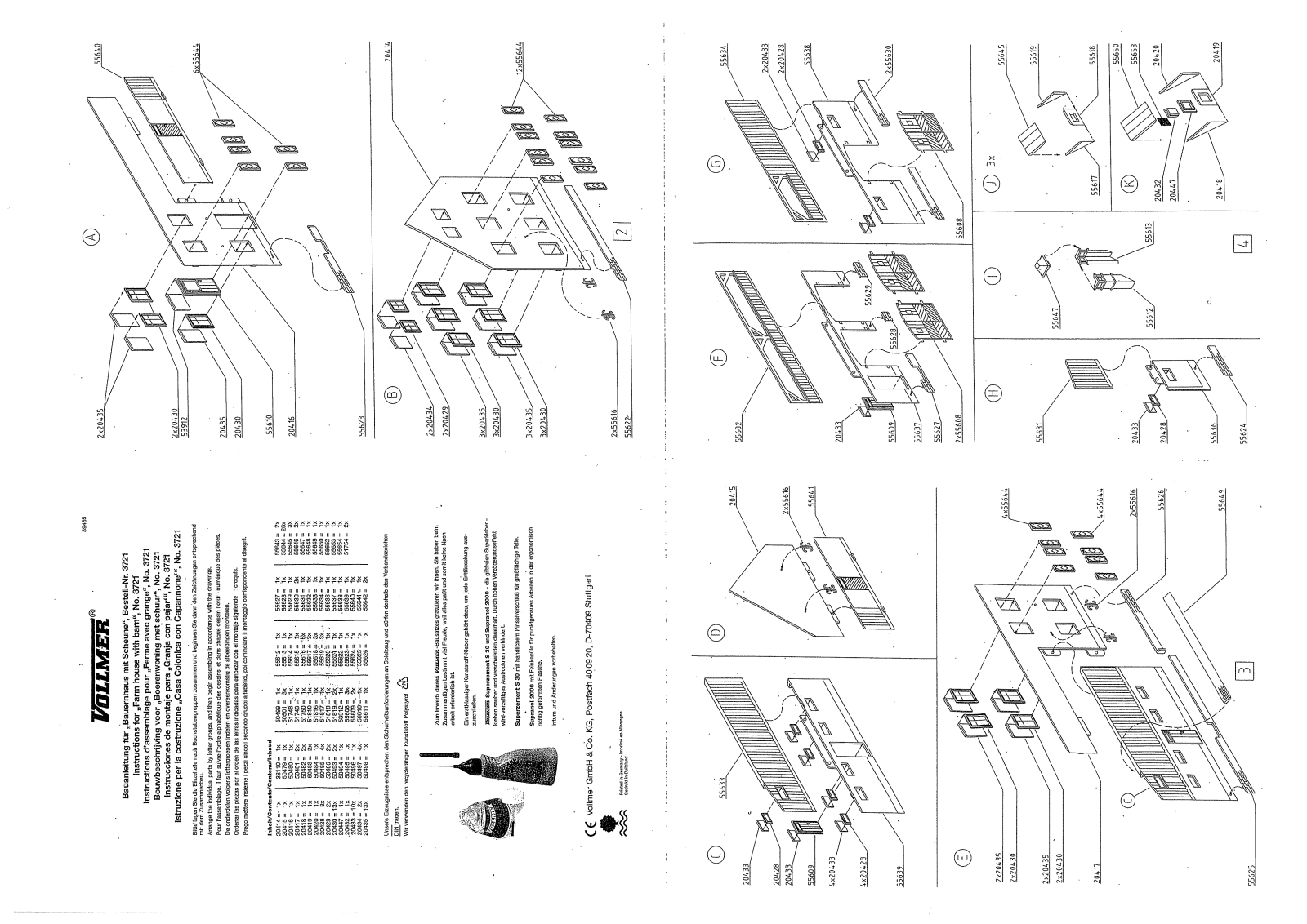 Vollmer 3721 Instructions