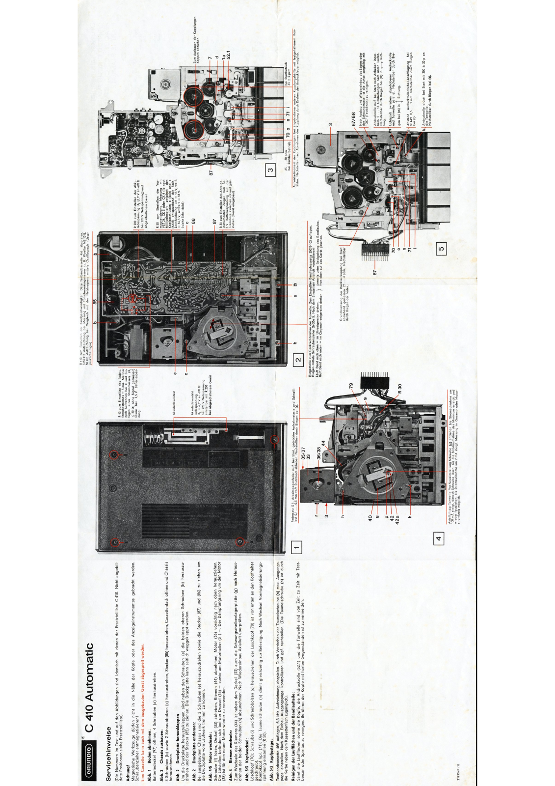 Grundig C410 Schematic