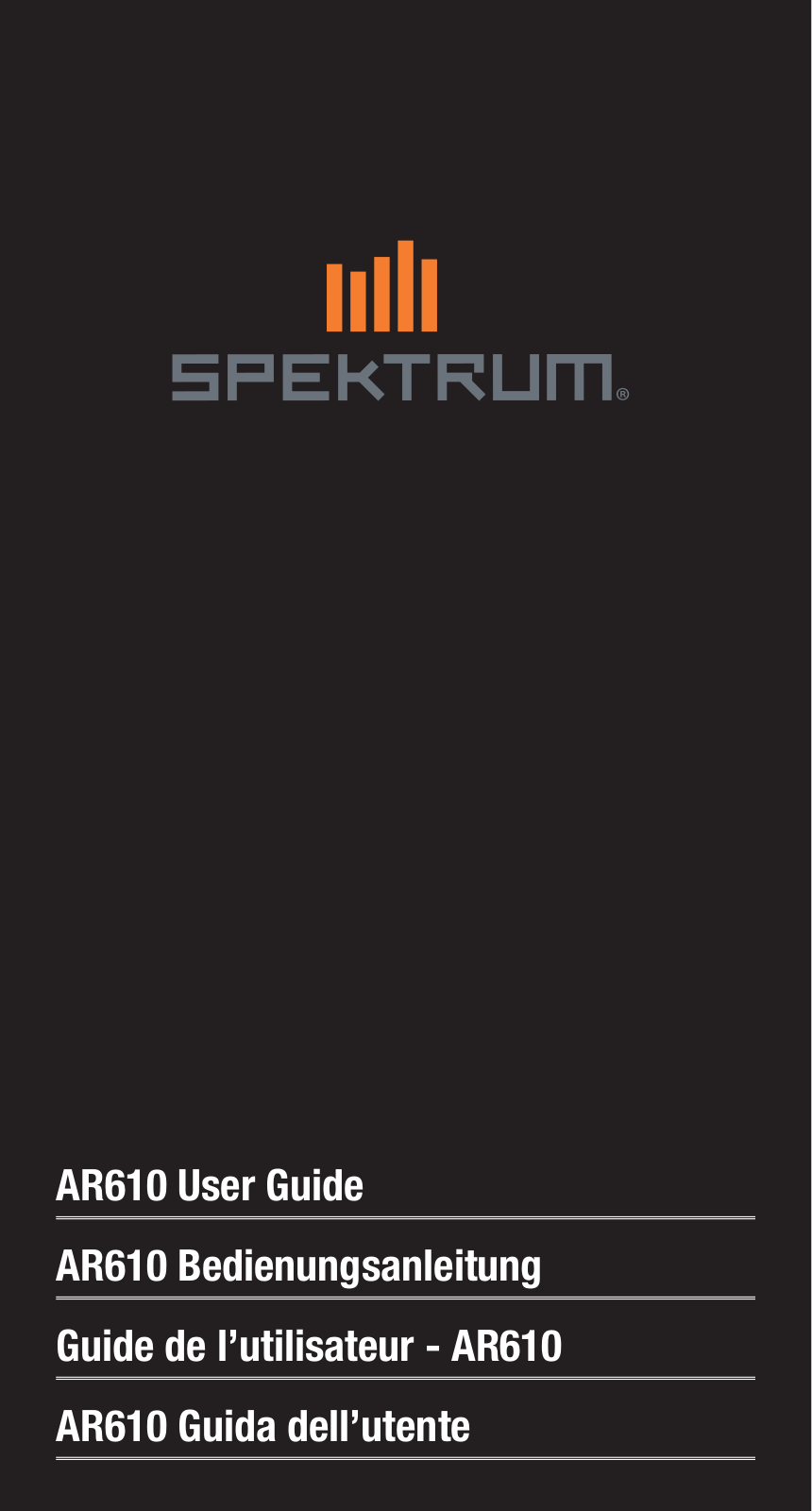 Spektrum SPMAR610 User manual