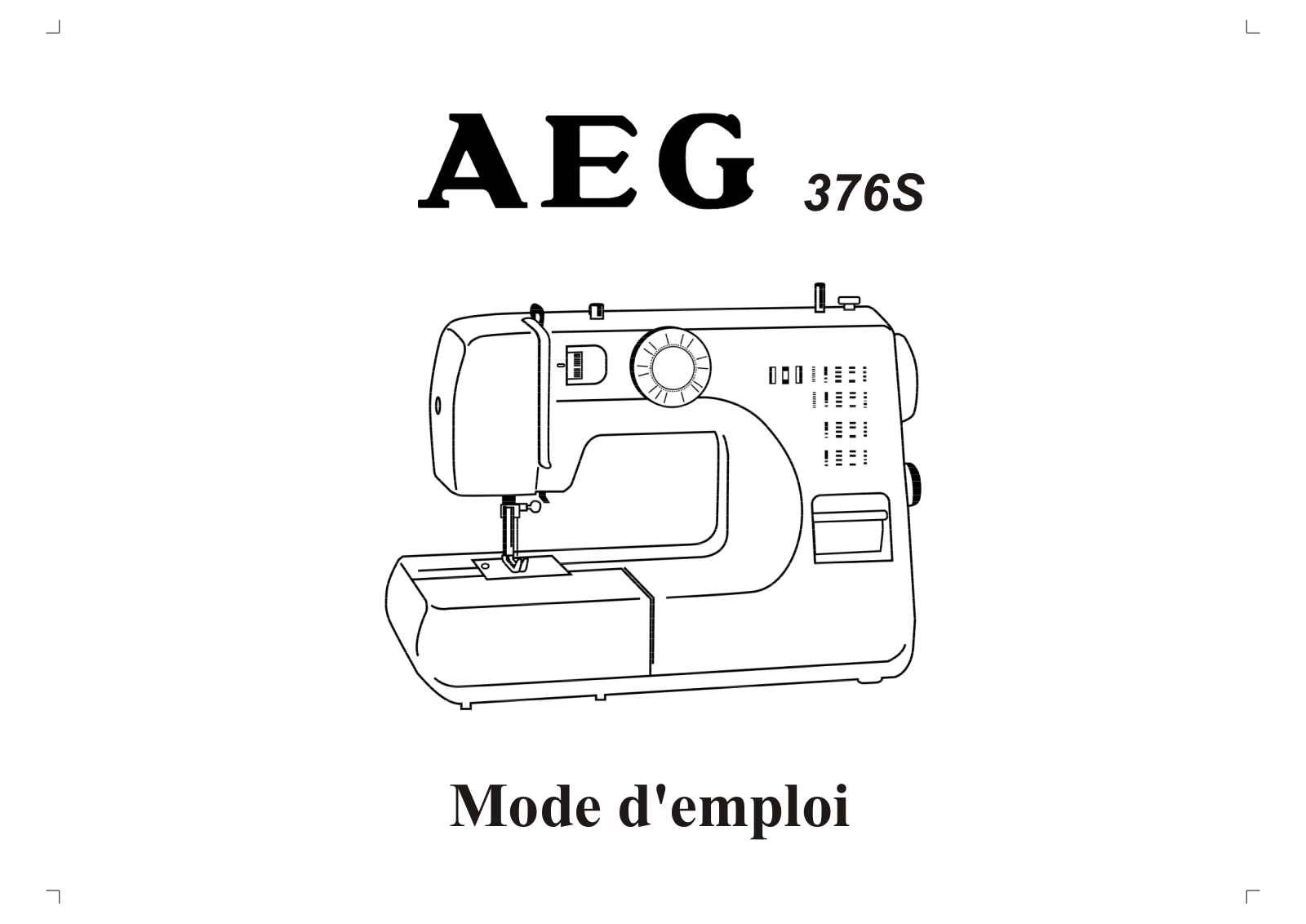 AEG 376S User Manual