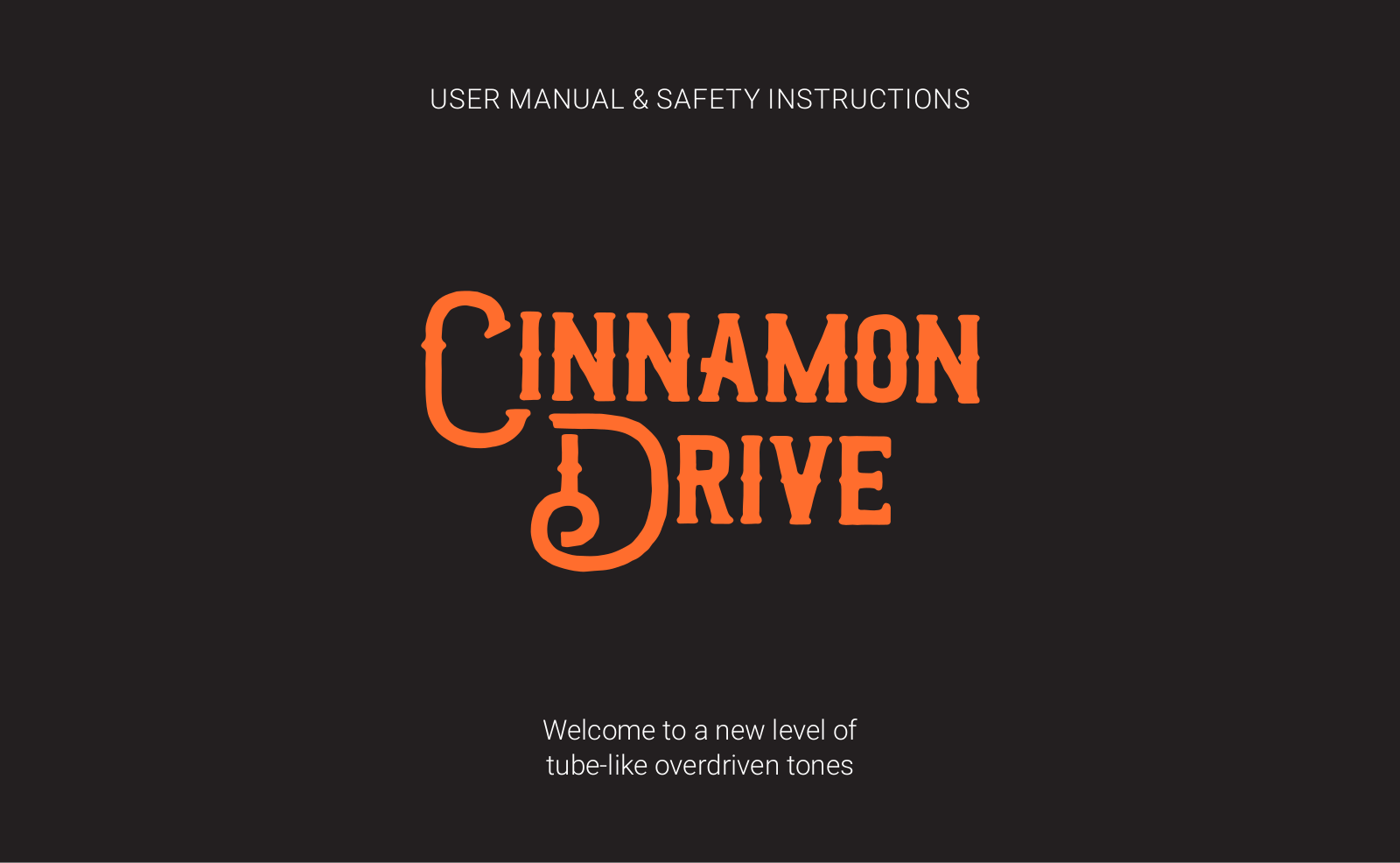 Aclam Cinnamon Drive User guide - ManualMachine.com