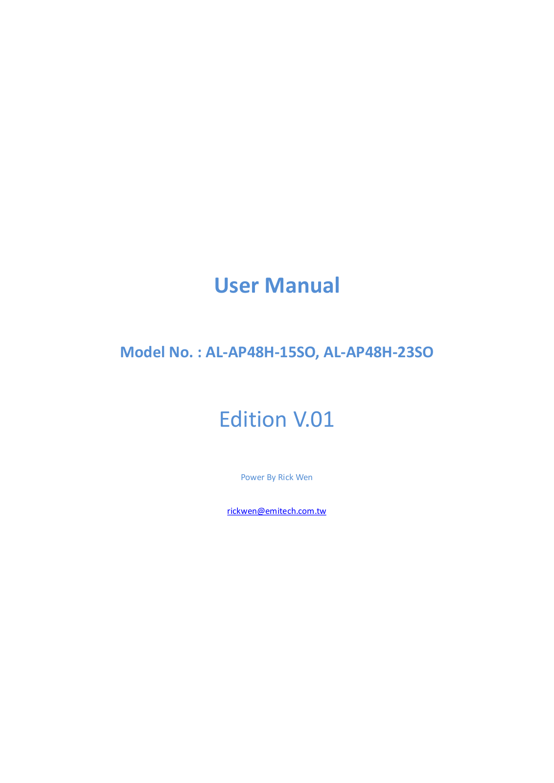 Emitech ETC ALAP48X User Manual