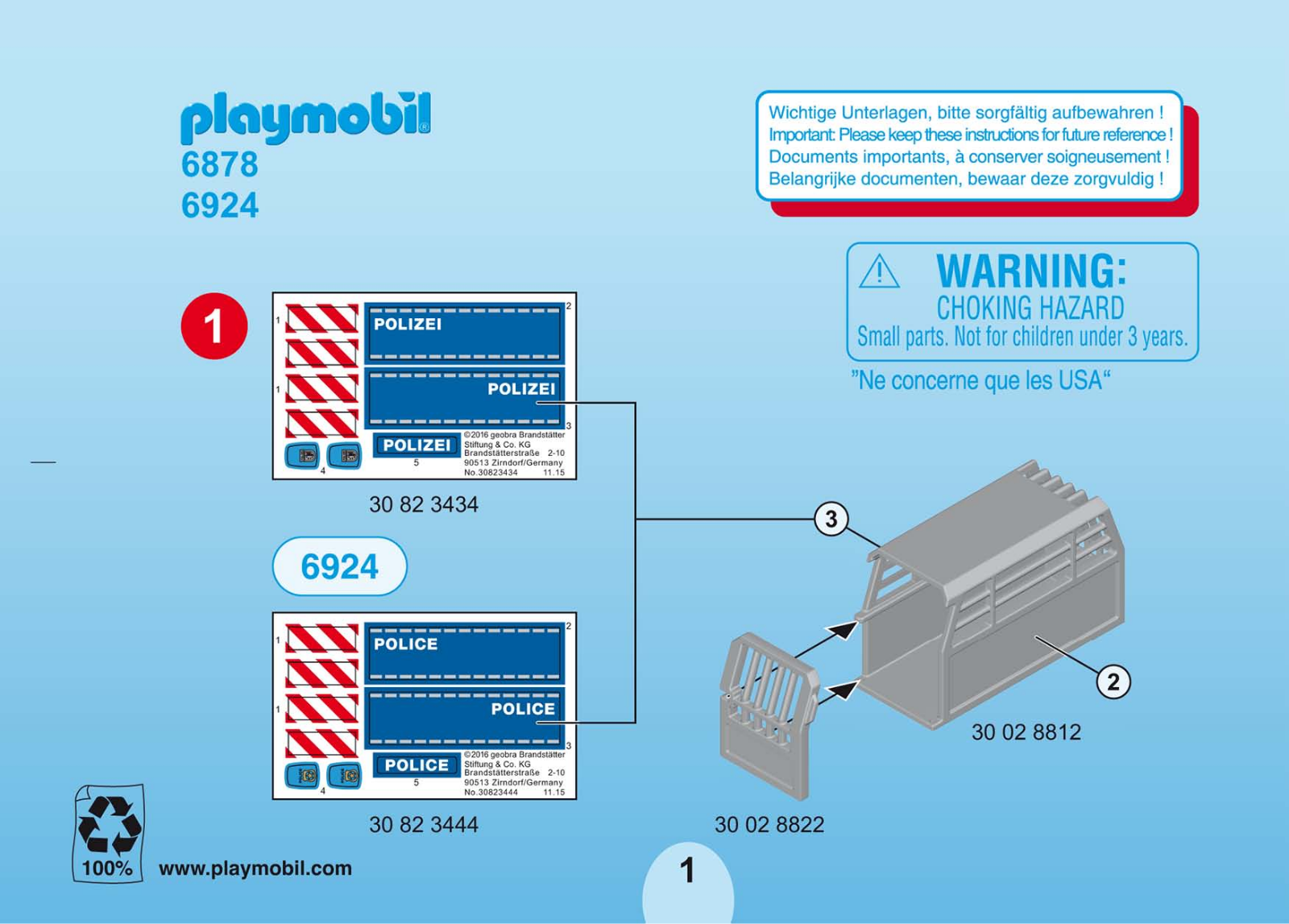 Playmobil 6924 Instructions