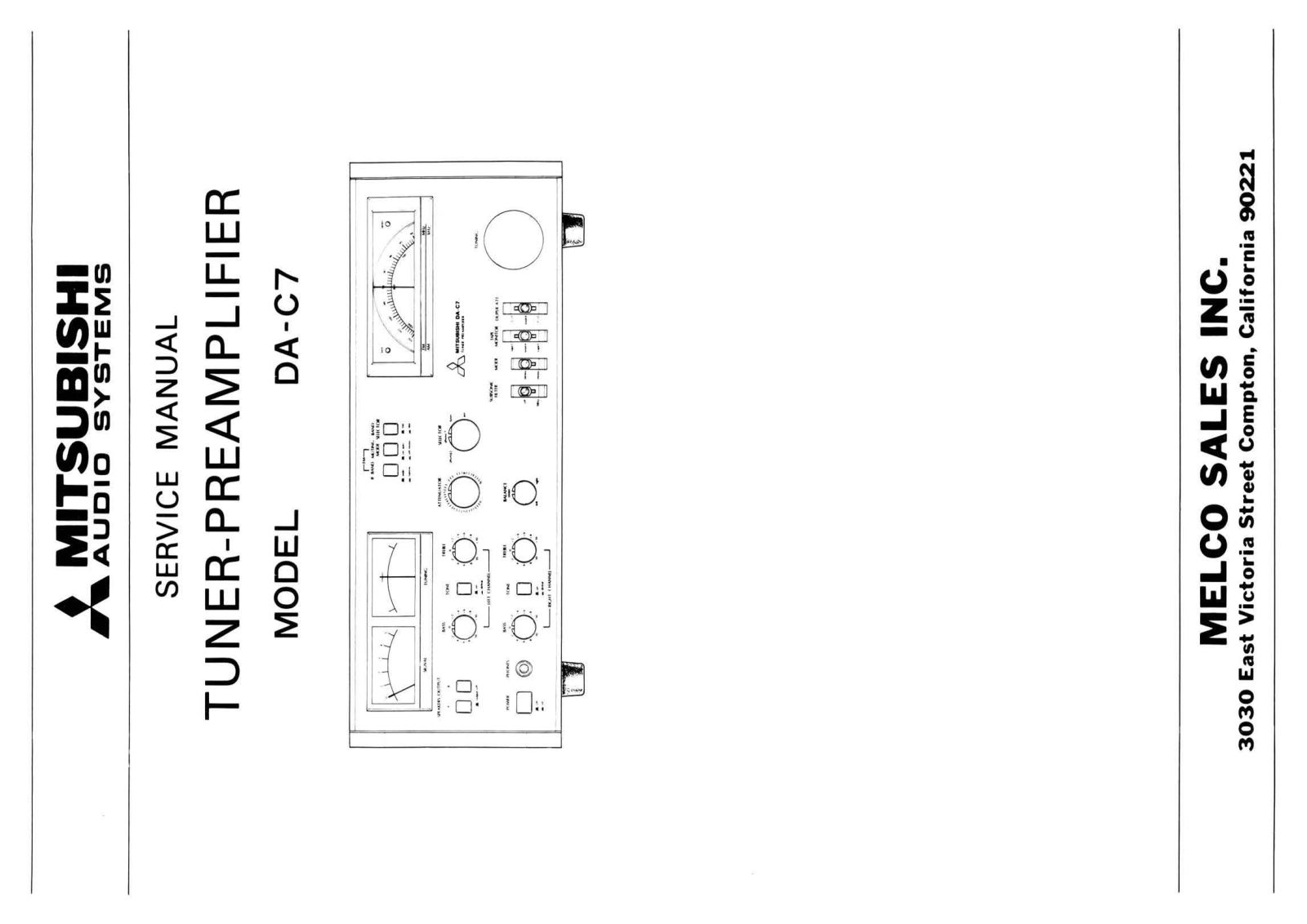 Mitsubishi DA-C7 Service Manual