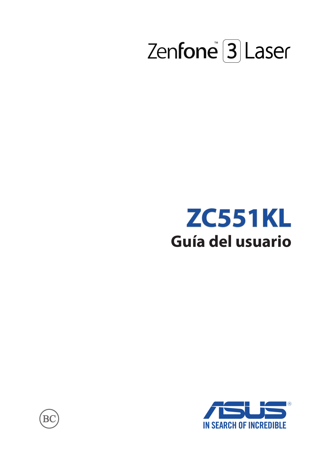 Asus ZC551KL User Manual