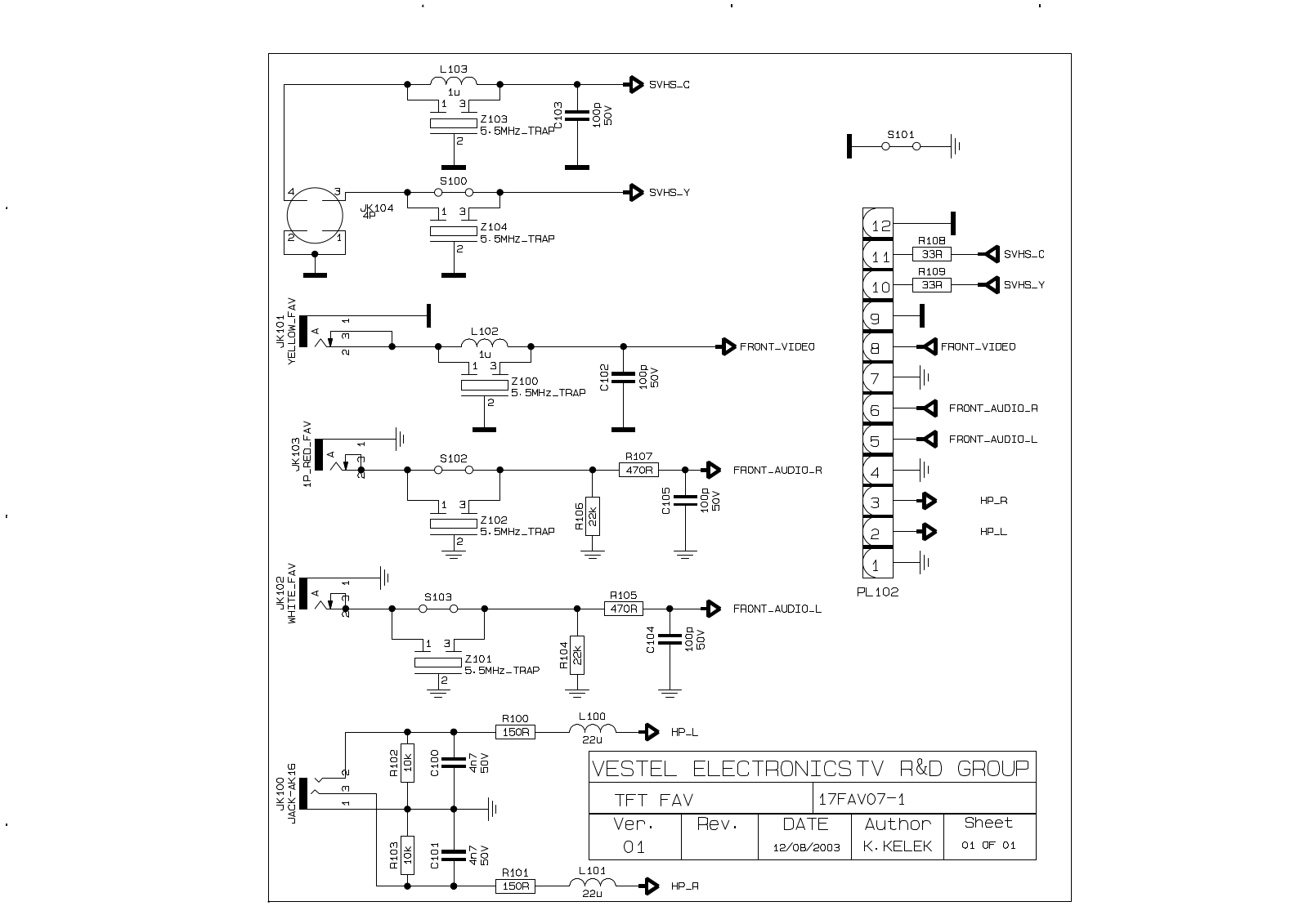 Vestel 17FAV07-1 schematic