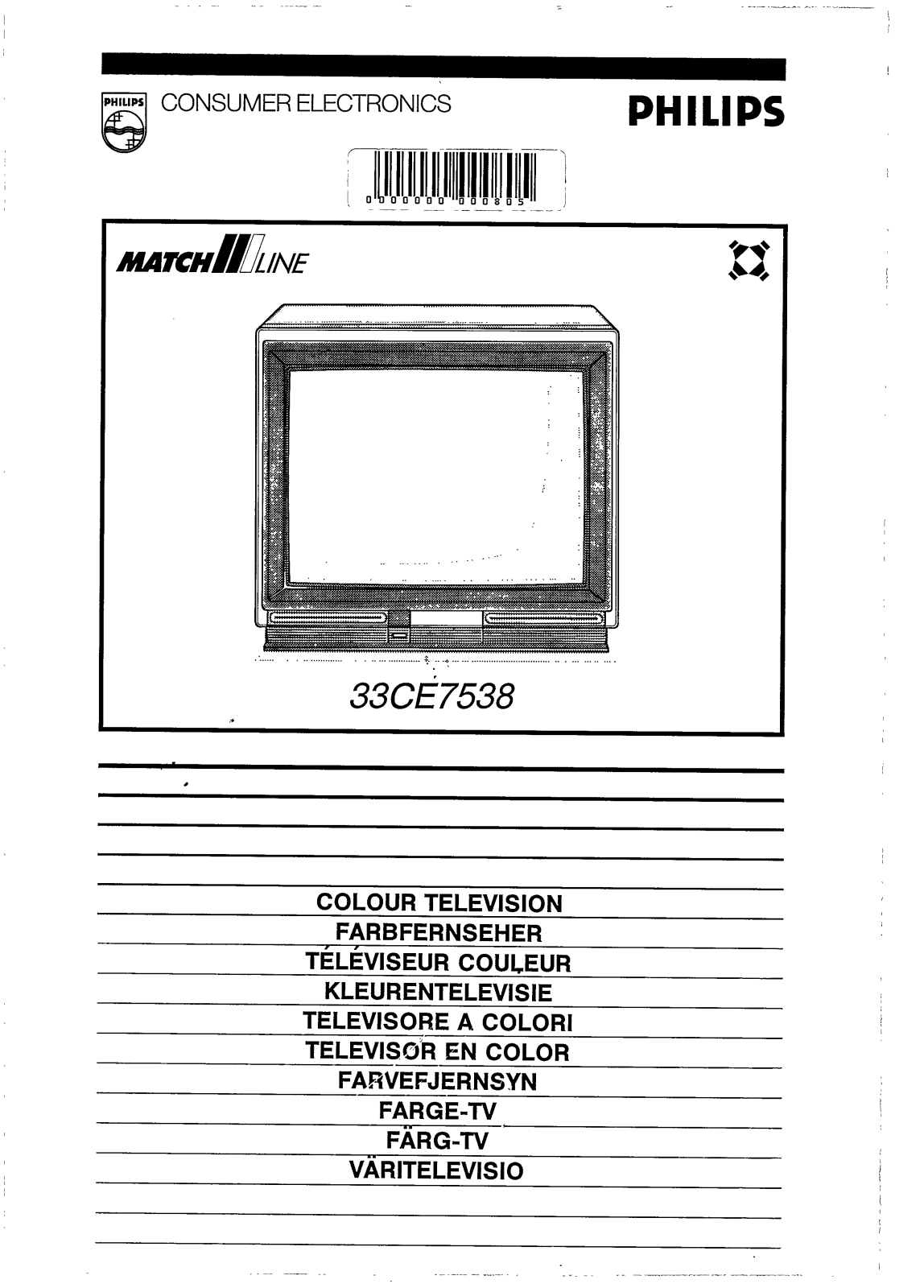 Philips 33CE7538 User Manual