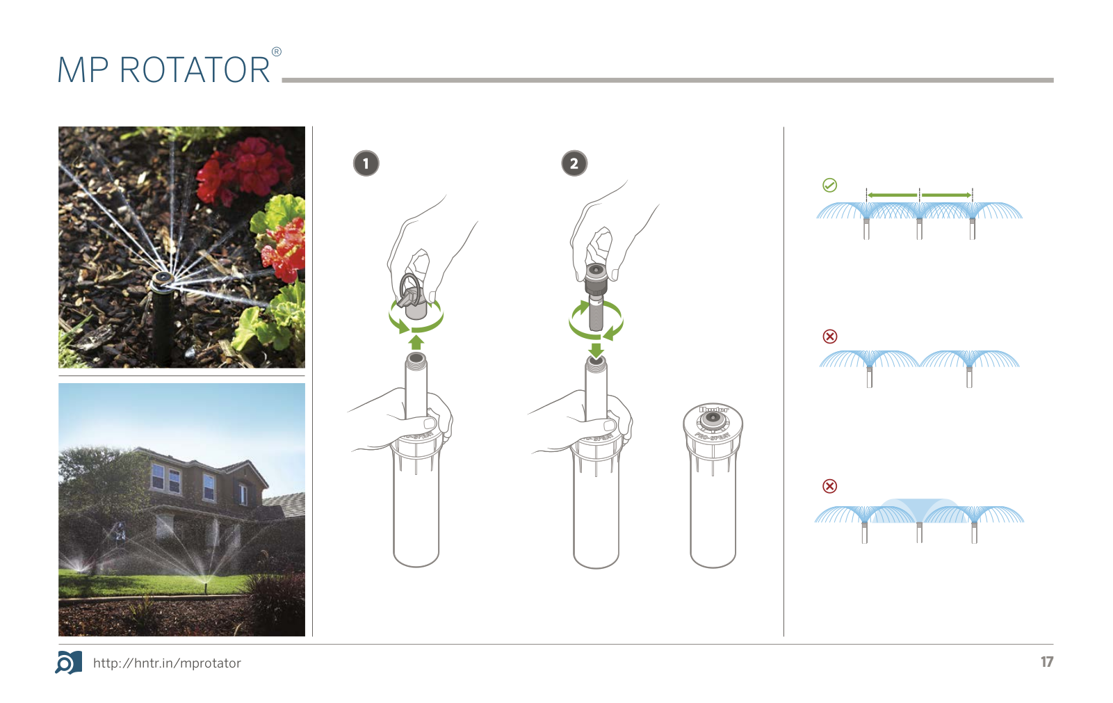 Hunter Industries MP ROTATOR Installation Manual