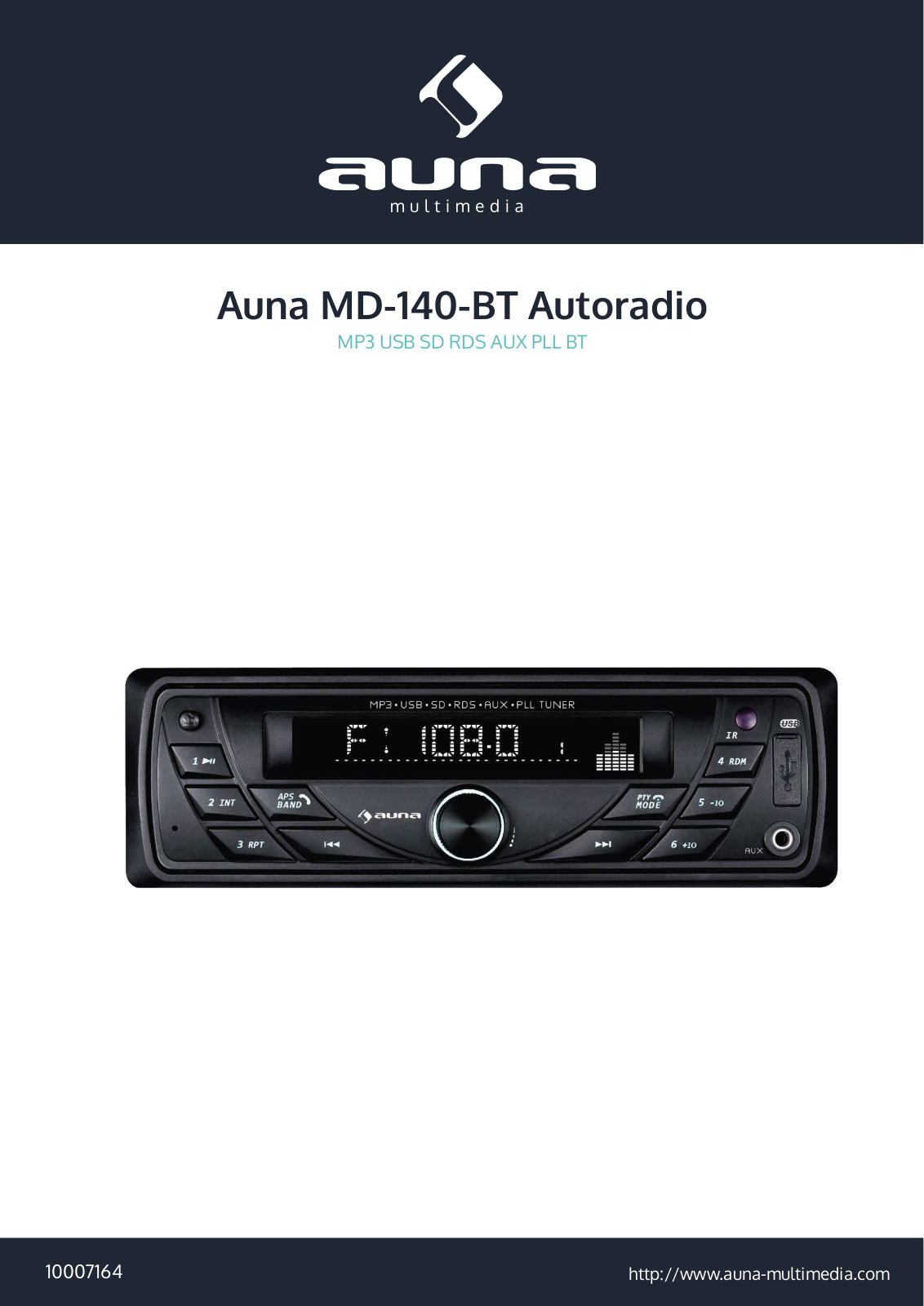 auna MD-140-BT, 10007164 User Manual