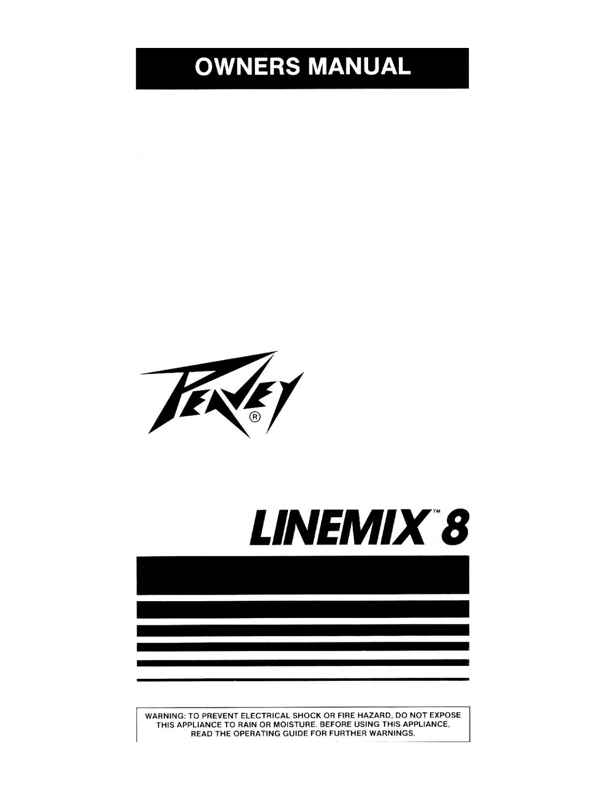 Peavey LINEMIX 8 Owners Manual