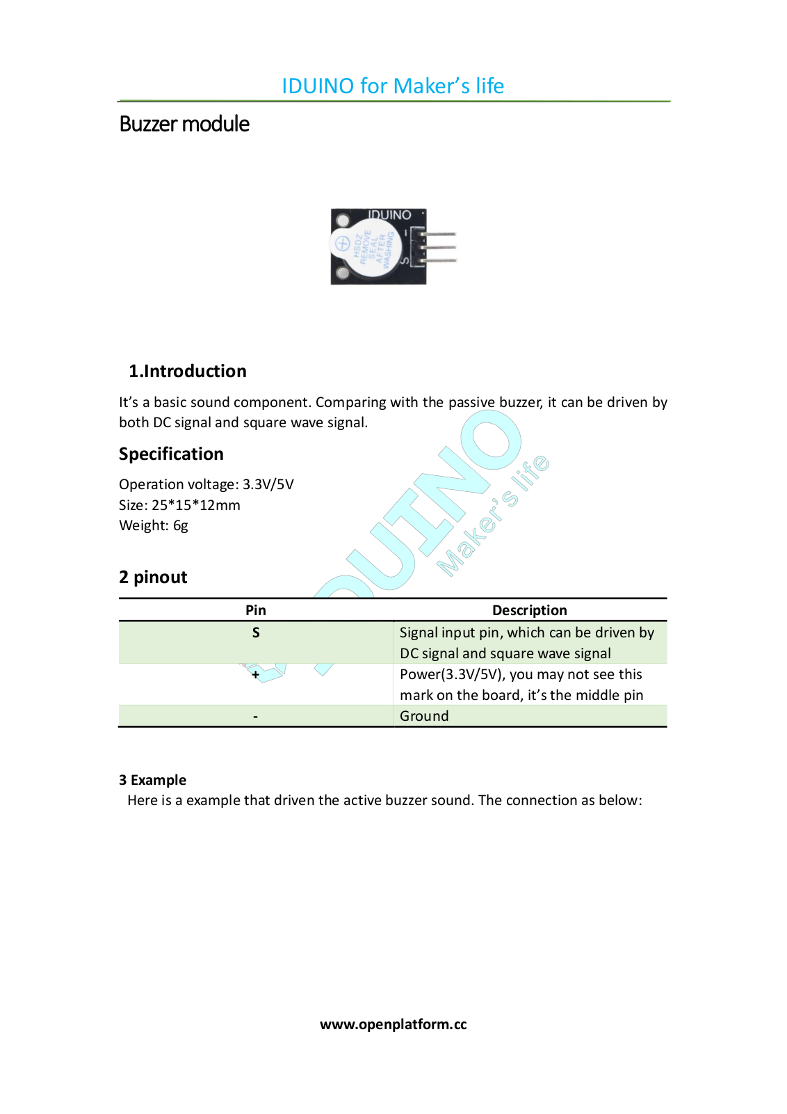 Iduino ST1143 User guide