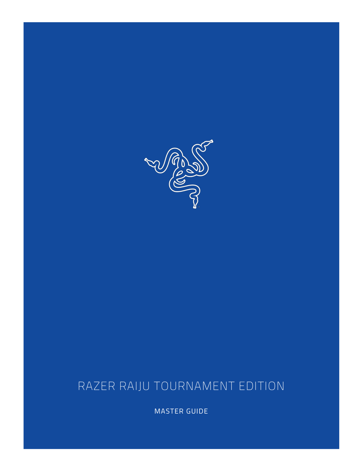 Razer Raiju Tournament Edition User Manual