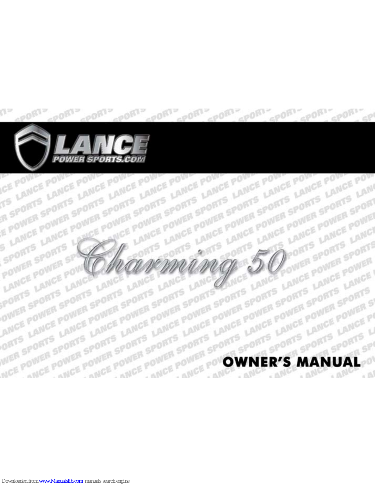 Lance Charming 50 Owner's Manual