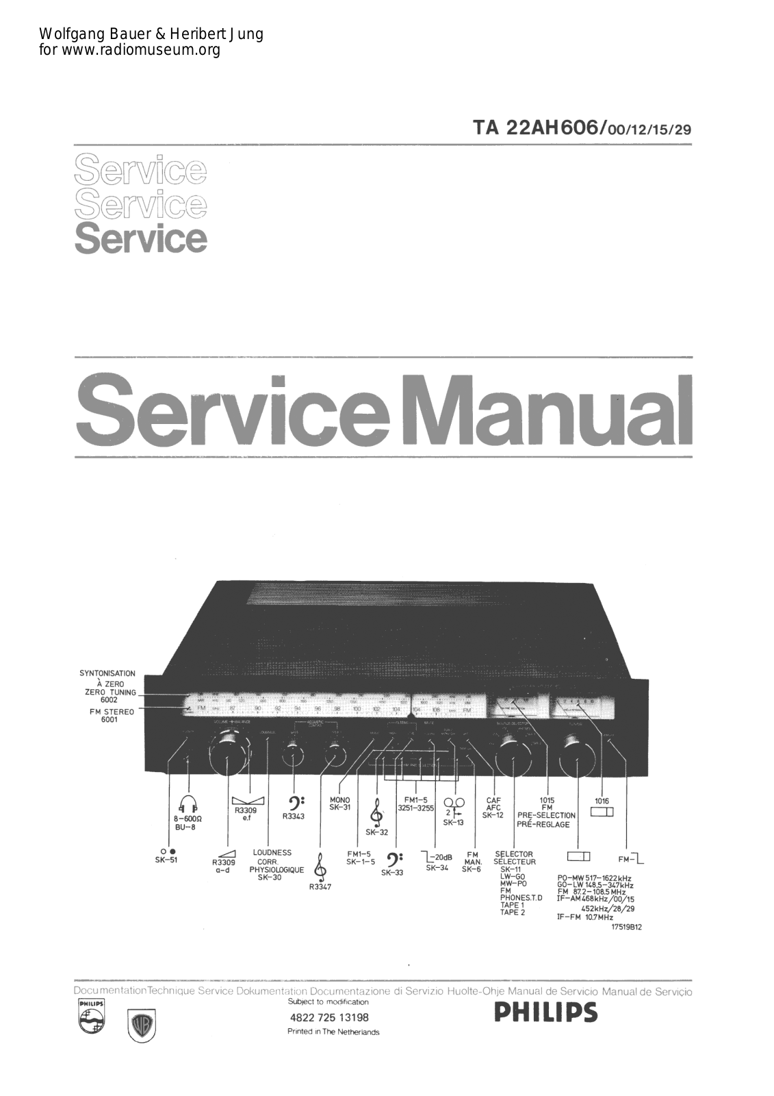Philips _22ah606_sm Datasheet - ManualMachine.com