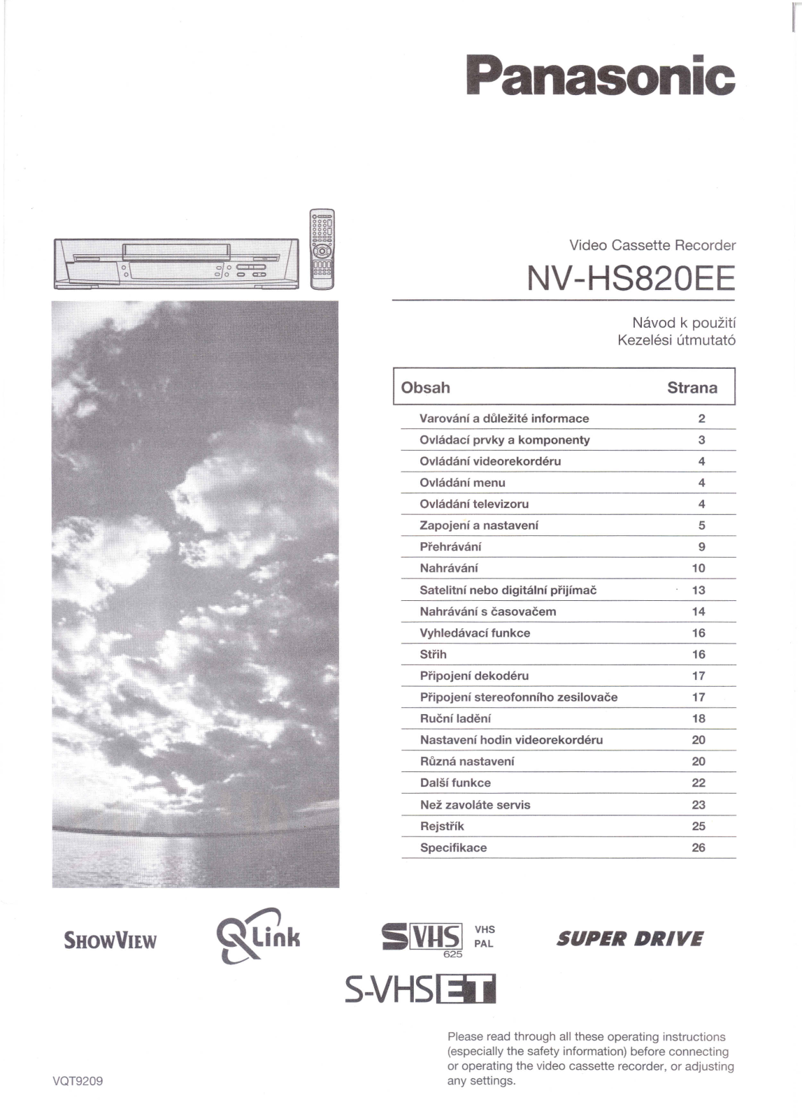 Panasonic NV-HS820EE User Manual