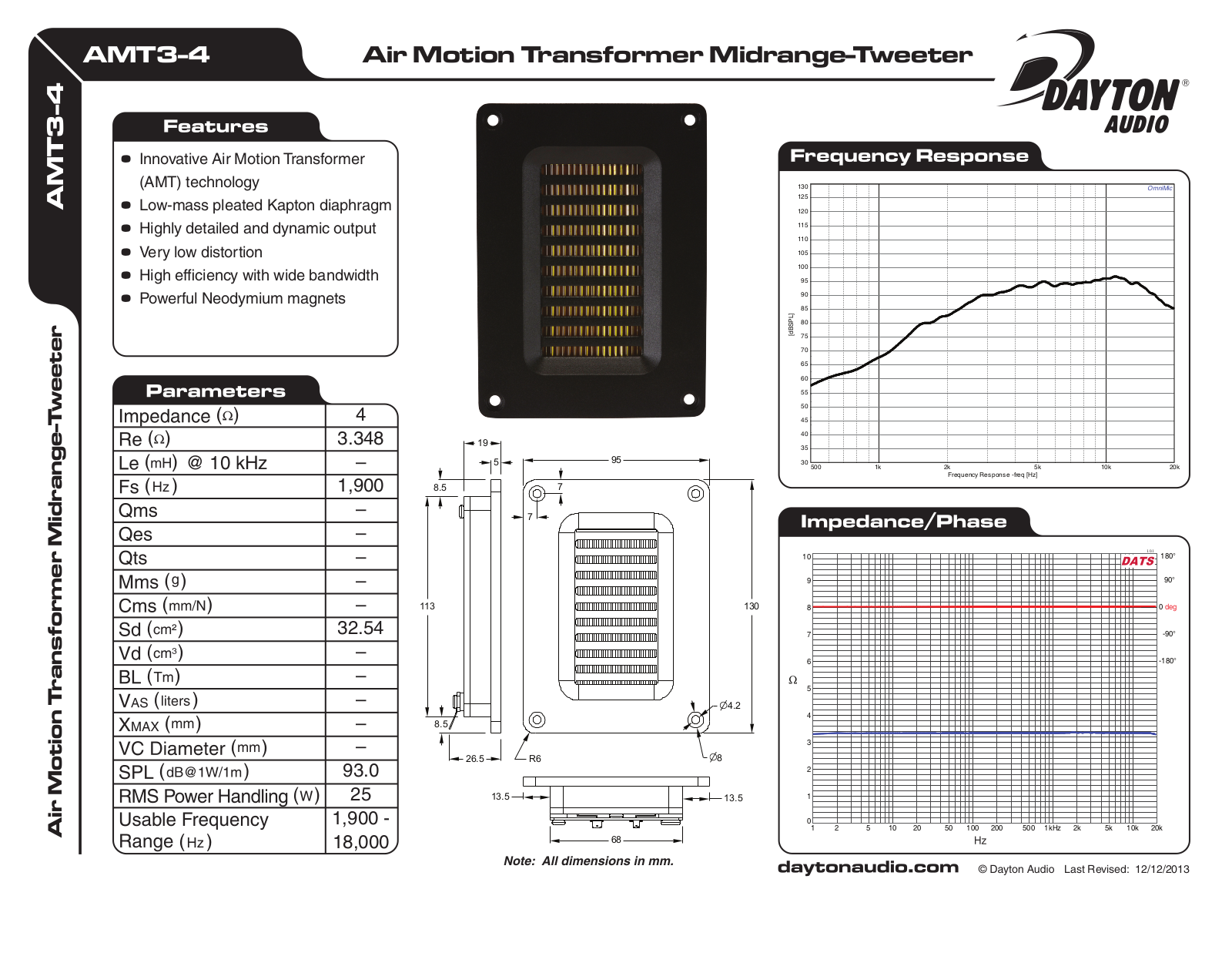 Dayton AMT3-4 Air User Manual